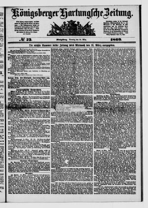 Königsberger Hartungsche Zeitung vom 28.03.1869