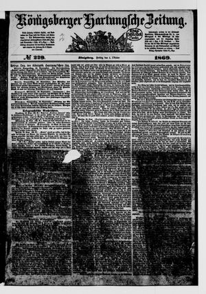 Königsberger Hartungsche Zeitung on Oct 1, 1869