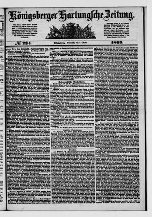 Königsberger Hartungsche Zeitung on Oct 7, 1869