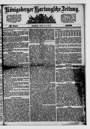 Königsberger Hartungsche Zeitung vom 19.10.1869