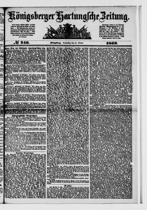 Königsberger Hartungsche Zeitung vom 21.10.1869