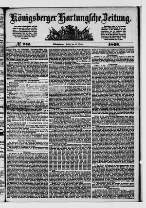 Königsberger Hartungsche Zeitung vom 22.10.1869