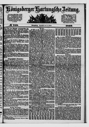 Königsberger Hartungsche Zeitung vom 23.10.1869
