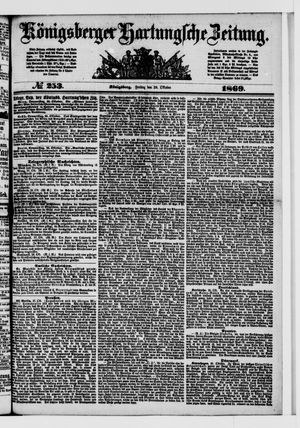 Königsberger Hartungsche Zeitung on Oct 29, 1869