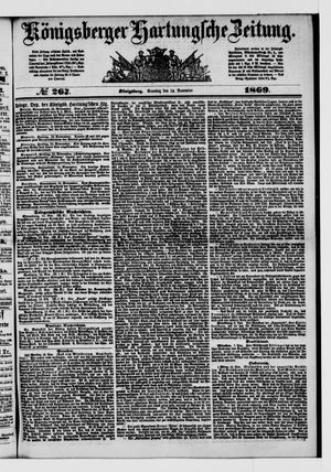 Königsberger Hartungsche Zeitung vom 14.11.1869