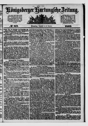 Königsberger Hartungsche Zeitung vom 20.11.1869