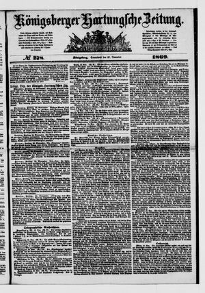 Königsberger Hartungsche Zeitung vom 27.11.1869