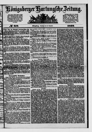 Königsberger Hartungsche Zeitung on Nov 28, 1869