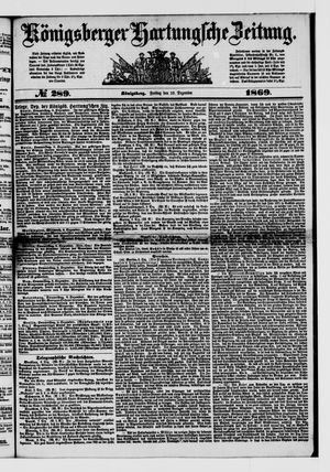 Königsberger Hartungsche Zeitung on Dec 10, 1869
