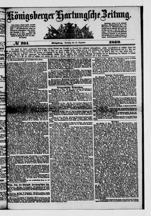 Königsberger Hartungsche Zeitung vom 12.12.1869
