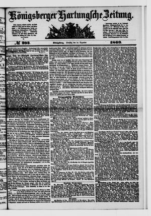 Königsberger Hartungsche Zeitung vom 14.12.1869