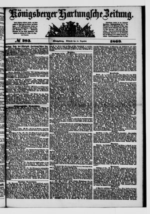 Königsberger Hartungsche Zeitung vom 15.12.1869