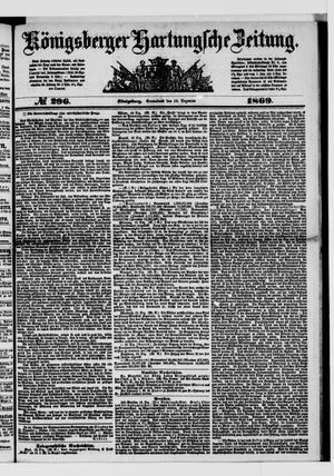 Königsberger Hartungsche Zeitung on Dec 18, 1869
