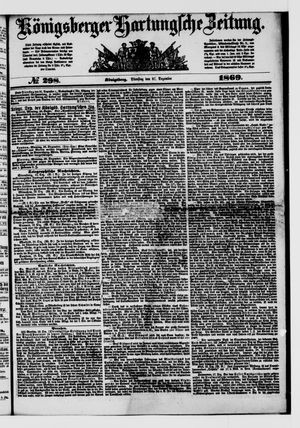Königsberger Hartungsche Zeitung vom 21.12.1869