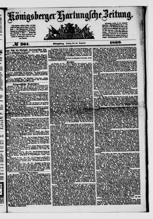 Königsberger Hartungsche Zeitung vom 24.12.1869
