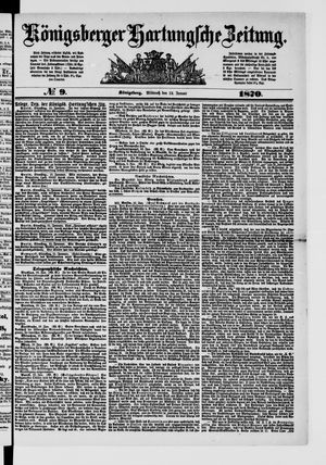 Königsberger Hartungsche Zeitung on Jan 12, 1870