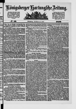 Königsberger Hartungsche Zeitung on Jan 13, 1870