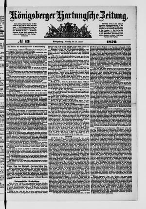 Königsberger Hartungsche Zeitung vom 16.01.1870