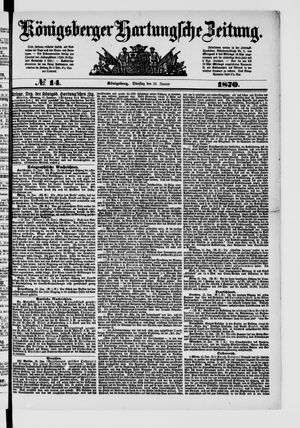 Königsberger Hartungsche Zeitung on Jan 18, 1870