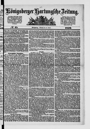 Königsberger Hartungsche Zeitung on Jan 19, 1870