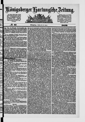 Königsberger Hartungsche Zeitung vom 21.01.1870