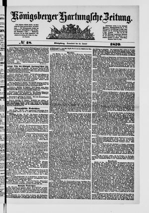 Königsberger Hartungsche Zeitung vom 22.01.1870
