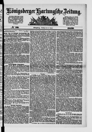 Königsberger Hartungsche Zeitung vom 25.01.1870