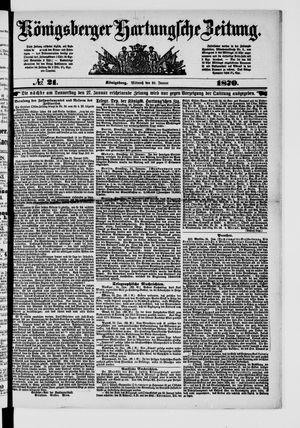 Königsberger Hartungsche Zeitung vom 26.01.1870