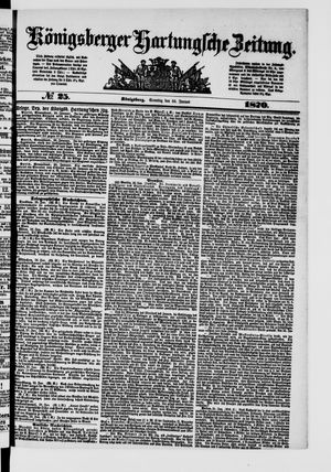 Königsberger Hartungsche Zeitung vom 30.01.1870