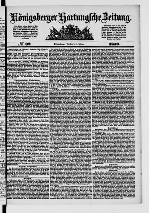 Königsberger Hartungsche Zeitung on Feb 8, 1870