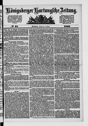 Königsberger Hartungsche Zeitung on Feb 11, 1870