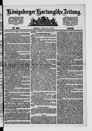 Königsberger Hartungsche Zeitung on Feb 12, 1870