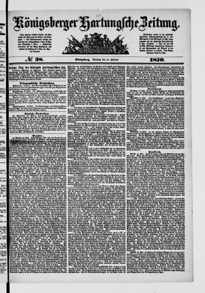 Königsberger Hartungsche Zeitung vom 15.02.1870