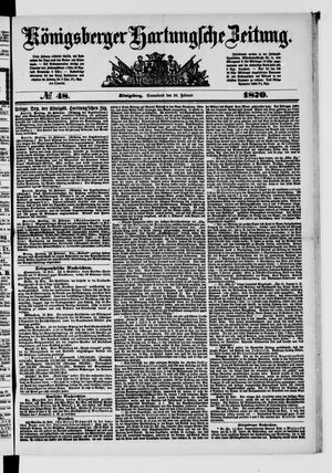 Königsberger Hartungsche Zeitung vom 26.02.1870