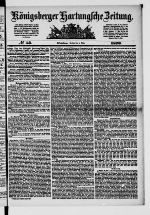 Königsberger Hartungsche Zeitung vom 04.03.1870