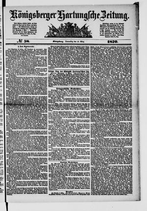Königsberger Hartungsche Zeitung vom 10.03.1870