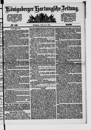 Königsberger Hartungsche Zeitung vom 11.03.1870