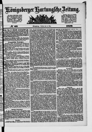 Königsberger Hartungsche Zeitung vom 15.03.1870