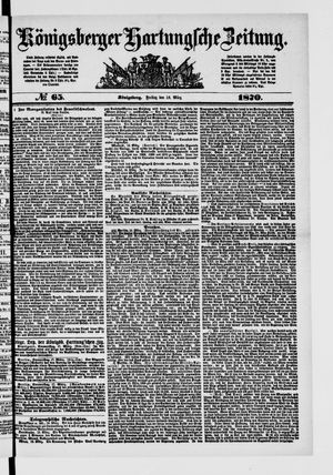 Königsberger Hartungsche Zeitung vom 18.03.1870