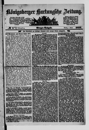 Königsberger Hartungsche Zeitung on Jan 1, 1871