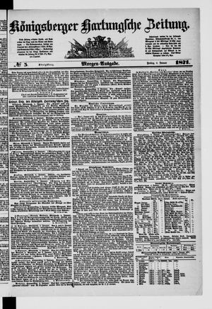 Königsberger Hartungsche Zeitung vom 06.01.1871