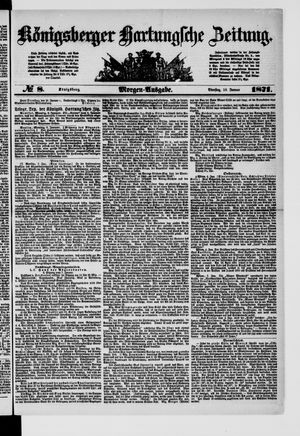 Königsberger Hartungsche Zeitung vom 10.01.1871