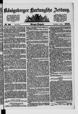 Königsberger Hartungsche Zeitung vom 12.01.1871