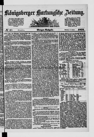Königsberger Hartungsche Zeitung vom 18.01.1871