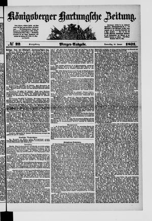 Königsberger Hartungsche Zeitung vom 26.01.1871