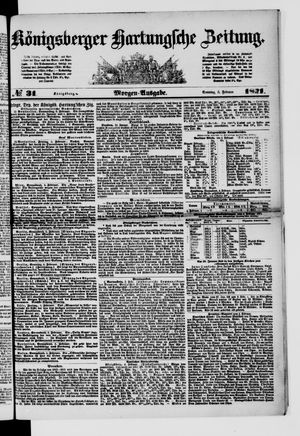 Königsberger Hartungsche Zeitung vom 05.02.1871
