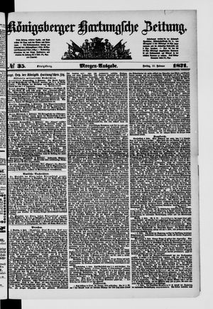 Königsberger Hartungsche Zeitung vom 10.02.1871