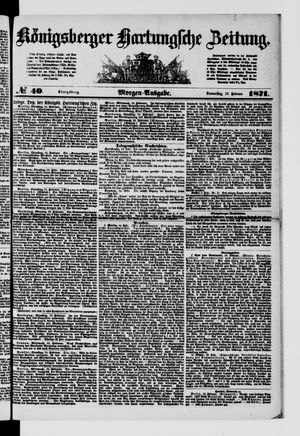Königsberger Hartungsche Zeitung vom 16.02.1871