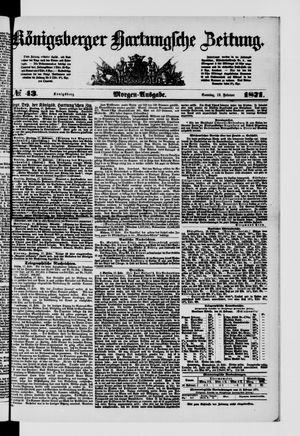 Königsberger Hartungsche Zeitung vom 19.02.1871