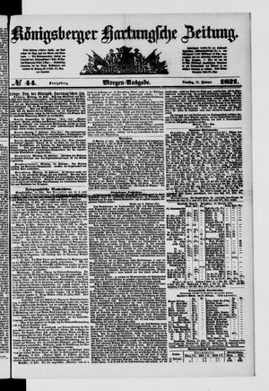 Königsberger Hartungsche Zeitung vom 21.02.1871